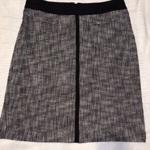 Talbots Black and White Tweed Skirt